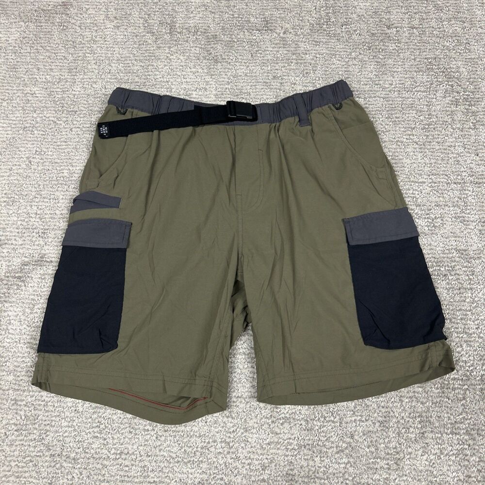 686 Cargo Shorts Mens Medium Traveler Featherlight Green Pockets Hybrid